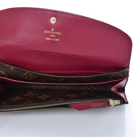 louis vuitton emilie wallet fuschia|emilie louis vuitton wallet price.